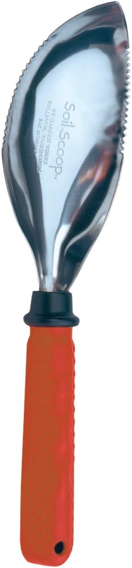 Works The Original Soil Scoop™ Comfort Grip Handle Red