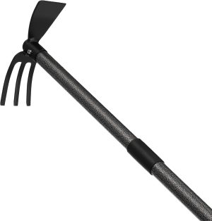 Hoe Tool – Heavy Duty Adjustable (16"-30") with Ergonomic Handle Anti-Rust Coated