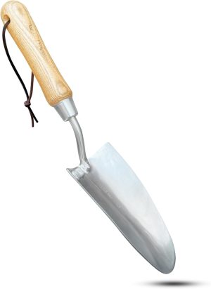 Eco Super Strong Trowel with Ergonomic Wood Handle - 100% Recycled Stainless