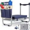 Kneeler and Seat Heavy Duty Stool with 10" Wide Detachable Kneeling Pad