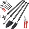 Set with Extension Handles 5 Piece Thick Hand Tools Heavy Duty Steel