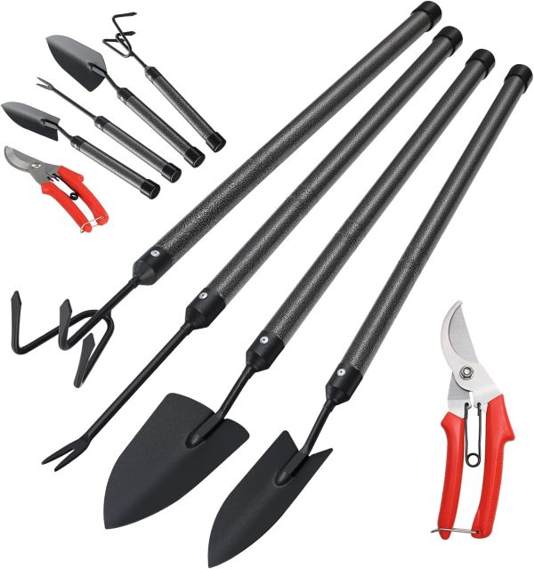 Set with Extension Handles 5 Piece Thick Hand Tools Heavy Duty Steel